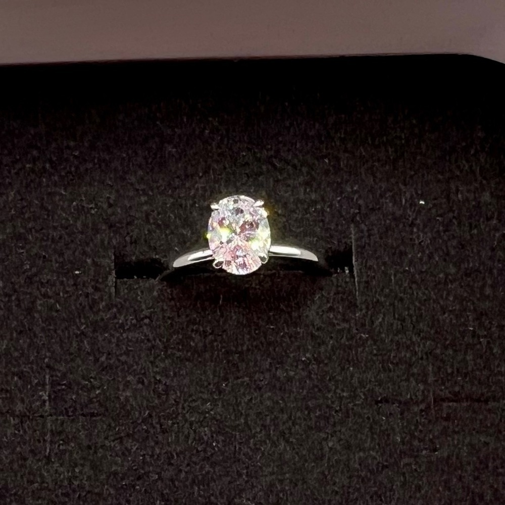 NIB 925 Sterling Silver Zircon Ring Size 7 - Picture 8 of 16